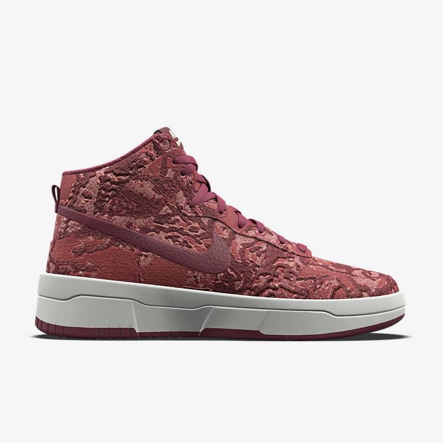 Giày Nike Dunk High Unlocked By You Nữ Đỏ Trắng